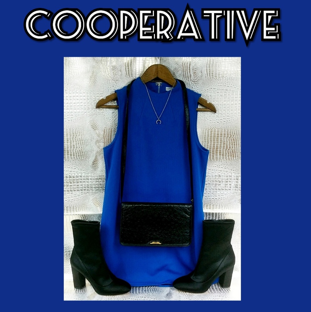 💖💙 NWOT Cooperative Blue Shift Dress SZ S